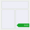 Pricing Tilt-and-Turn 1500x1550 mm REHAU ARTEVO RAL 9016 Traffic white two-sided. Price: 420,44 €