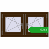 Pricing Tilt-and-Turn 990x515 mm REHAU OPTIMUM EURO-DESIGN 70 DARK_OAK two-sided. Price: 244,33 €
