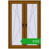 Ustalenie cen Okna skrzydłowe 1005x1490 mm REHAU ENERGY-SAVING SYNEGO MD GOLDEN OAK dwustronny. Cena: 554,86 €