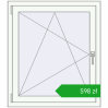 Pricing Tilt-and-Turn 860x980 mm REHAU OPTIMUM EURO-DESIGN 70 RAL 9016 Traffic white two-sided. Price: 598,45 zł