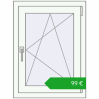 Ustalenie cen Okna skrzydłowe 600x800 mm EPSILON OPTIMA RAL 9016 Traffic white dwustronny. Cena: 125,00 €