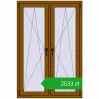 Pricing Tilt-and-Turn 1050x1565 mm REHAU ENERGY-SAVING SYNEGO MD GOLDEN OAK two-sided. Price: 2533,15 zł