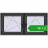 Ustalenie cen Okna skrzydłowe 1395x665 mm REHAU ENERGY-SAVING SYNEGO MD BASALT_GREY dwustronny. Cena: 1543,75 zł