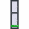 Pricing Tilt-and-Turn 660x2300 mm REHAU OPTIMUM EURO-DESIGN 70 ANTHRACITE_GREY_STRUKTURAL two-sided. Price: 2 422.08 PLN