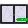 Pricing Tilt-and-Turn 1830x1295 mm REHAU ENERGY-SAVING SYNEGO MD BLACK_ULTI-MATT two-sided. Price: 2802,85 zł