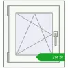 Pricing Tilt-and-Turn 500x545 mm EPSILON OPTIMA ANTHRACITE_GREY_STRUKTURAL external. Price: 313,68 zł