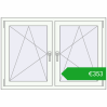 Ustalenie cen Okna skrzydłowe 1275x875 mm REHAU ENERGY-SAVING SYNEGO MD ANTHRACITE_GREY_STRUKTURAL zewnętrzny. Cena: 353,10 €