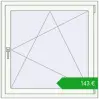 Ustalenie cen Okna skrzydłowe 1000x1000 mm EPSILON OPTIMA RAL 9016 Traffic white dwustronny. Cena: 142,59 €