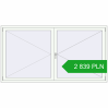 Pricing Tilt-and-Turn 2250x1200 mm REHAU OPTIMUM EURO-DESIGN 70 RAL 9016 Traffic white two-sided. Price: 2 839.19 PLN