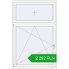 Pricing Tilt-and-Turn 1240x1900 mm REHAU OPTIMUM EURO-DESIGN 70 RAL 9016 Traffic white two-sided. Price: 2 291.61 PLN
