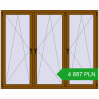 Pricing Tilt-and-Turn 2150x1740 mm REHAU OPTIMUM EURO-DESIGN 70 GOLDEN OAK two-sided. Price: 4 887.39 PLN