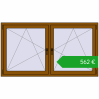 Ustalenie cen Okna skrzydłowe 1770x980 mm REHAU ENERGY-SAVING SYNEGO MD GOLDEN OAK dwustronny. Cena: 562,46 €