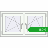 Ustalenie cen Okna skrzydłowe 990x530 mm REHAU OPTIMUM EURO-DESIGN 70 RAL 9016 Traffic white dwustronny. Cena: 180,40 €