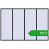 Ustalenie cen Okna skrzydłowe 3000x2000 mm REHAU OPTIMUM EURO-DESIGN 70 ANTHRACITE_GREY_STRUKTURAL dwustronny. Cena: 927,38 €