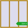 Pricing Tilt-and-Turn 1800x1800 mm ALU STANDARD 72 RAL 1005 Honey yellow two-sided. Price: 3264,21 zł