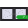 Pricing Tilt-and-Turn 1335x695 mm REHAU ENERGY-SAVING SYNEGO MD BLACK_ULTI-MATT two-sided. Price: 1539,24 zł