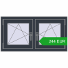 Ustalenie cen Okna skrzydłowe 990x515 mm REHAU OPTIMUM EURO-DESIGN 70 ANTHRACITE_GREY_STRUKTURAL dwustronny. Cena: 244.33 EUR