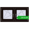 Pricing Tilt-and-Turn 990x515 mm REHAU OPTIMUM EURO-DESIGN 70 BLACK_BROWN two-sided. Price: 229.54 EUR