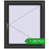 Pricing Tilt-and-Turn 850x1000 mm REHAU OPTIMUM EURO-DESIGN 70 ANTHRACITE_GREY_GLATT two-sided. Price: 1 281.88 PLN
