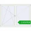 Pricing Tilt-and-Turn 2000x1500 mm REHAU OPTIMUM EURO-DESIGN 70 RAL 9016 Traffic white two-sided. Price: 2 473.97 PLN