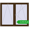 Pricing Tilt-and-Turn 1750x1450 mm REHAU OPTIMUM EURO-DESIGN 70 DARK_OAK two-sided. Price: 3 270.19 PLN