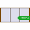 Pricing Tilt-and-Turn 2400x1200 mm REHAU OPTIMUM EURO-DESIGN 70 GOLDEN OAK two-sided. Price: 2 143.82 PLN