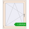 Pricing Tilt-and-Turn 900x1100 mm REHAU OPTIMUM EURO-DESIGN 70 CREAME_WHITE_50L-2 two-sided. Price: 1 278.39 PLN