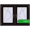 Ustalenie cen Okna skrzydłowe 1020x740 mm REHAU ENERGY-SAVING SYNEGO MD BLACK_BROWN dwustronny. Cena: 1787,83 zł