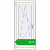 Ustalenie cen Okna skrzydłowe 500x1150 mm REHAU OPTIMUM EURO-DESIGN 70 RAL 9016 Traffic white dwustronny. Cena: 98,66 €