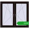 Ustalenie cen Okna skrzydłowe 1335x1220 mm REHAU ENERGY-SAVING SYNEGO MD BLACK_BROWN dwustronny. Cena: 493,65 €