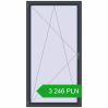 Pricing Tilt-and-Turn 1200x2300 mm REHAU OPTIMUM EURO-DESIGN 70 ANTHRACITE_GREY_STRUKTURAL two-sided. Price: 3 246.14 PLN