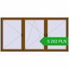 Pricing Tilt-and-Turn 3000x1500 mm REHAU OPTIMUM EURO-DESIGN 70 GOLDEN OAK two-sided. Price: 5 202.4 PLN