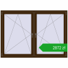 Pricing Tilt-and-Turn 1830x1295 mm REHAU ENERGY-SAVING SYNEGO MD DARK_OAK two-sided. Price: 2872,11 zł