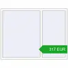 Pricing Tilt-and-Turn 1650x1250 mm REHAU OPTIMUM EURO-DESIGN 70 RAL 9016 Traffic white two-sided. Price: 316.86 EUR