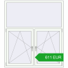 Pricing Tilt-and-Turn 1500x1700 mm REHAU OPTIMUM EURO-DESIGN 70 RAL 9016 Traffic white two-sided. Price: 610.86 EUR