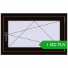 Pricing Tilt-and-Turn 900x560 mm REHAU OPTIMUM EURO-DESIGN 70 BLACK_BROWN two-sided. Price: 1 001.59 PLN