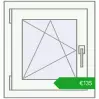Pricing Tilt-and-Turn 500x530 mm CLASICTHERM 70 RAL 9016 Biały two-sided. Price: 134,62 €