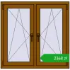 Pricing Tilt-and-Turn 1035x1010 mm REHAU ENERGY-SAVING SYNEGO MD GOLDEN OAK two-sided. Price: 2368,24 zł