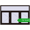 Pricing Tilt-and-Turn 1788x1178 mm REHAU OPTIMUM EURO-DESIGN 70 BLACK_BROWN two-sided. Price: 757.4 EUR