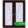 Pricing Tilt-and-Turn 1005x1220 mm REHAU ENERGY-SAVING SYNEGO MD CHOCOLATE_BROWN two-sided. Price: 2393,32 zł