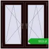 Pricing Tilt-and-Turn 1095x1100 mm REHAU ENERGY-SAVING SYNEGO MD CHOCOLATE_BROWN two-sided. Price: 1832,83 zł