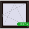 Pricing Tilt-and-Turn 1000x980 mm REHAU OPTIMUM EURO-DESIGN 70 BLACK_BROWN two-sided. Price: 1 311.78 PLN