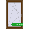 Pricing Tilt-and-Turn 800x1300 mm CLASICTHERM 70 WALNUT two-sided. Price: 1131,32 zł