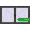 Pricing Tilt-and-Turn 1770x1085 mm REHAU ENERGY-SAVING SYNEGO MD BASALT_GREY two-sided. Price: 537,81 €