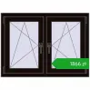Pricing Tilt-and-Turn 1020x740 mm REHAU ENERGY-SAVING SYNEGO MD BLACK_BROWN two-sided. Price: 1865,57 zł
