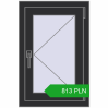 Pricing Tilt-and-Turn 500x750 mm REHAU OPTIMUM EURO-DESIGN 70 ANTHRACITE_GREY_GLATT two-sided. Price: 812.73 PLN