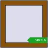 Pricing Tilt-and-Turn 500x500 mm REHAU OPTIMUM EURO-DESIGN 70 GOLDEN OAK two-sided. Price: 340.42 PLN