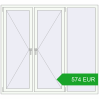Pricing Tilt-and-Turn 1800x1650 mm REHAU OPTIMUM EURO-DESIGN 70 RAL 9016 Traffic white two-sided. Price: 573.96 EUR
