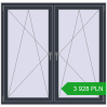 Pricing Tilt-and-Turn 1550x1500 mm REHAU ENERGY-SAVING SYNEGO MD ANTHRACITE_GREY_STRUKTURAL two-sided. Price: 3 927.56 PLN