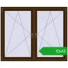 Ustalenie cen Okna skrzydłowe 1665x1355 mm REHAU ENERGY-SAVING SYNEGO MD DARK_OAK dwustronny. Cena: 643,16 €
